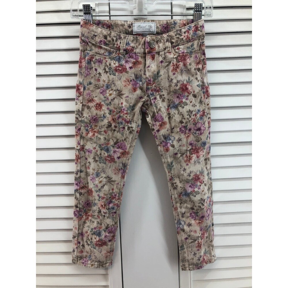 Mayoral chic girls size 4 floral pants